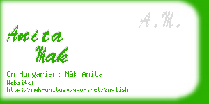 anita mak business card